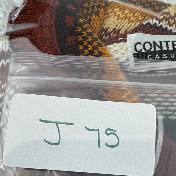 Vintage Striped Multicolour Cropped Cardigan - Picture 9 of 9